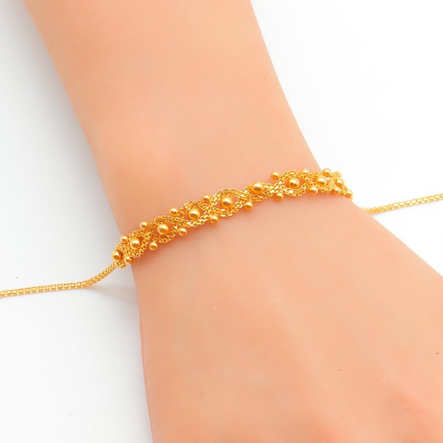 Turkish gold bracelet, 21 karat, weighing 4.1 grams