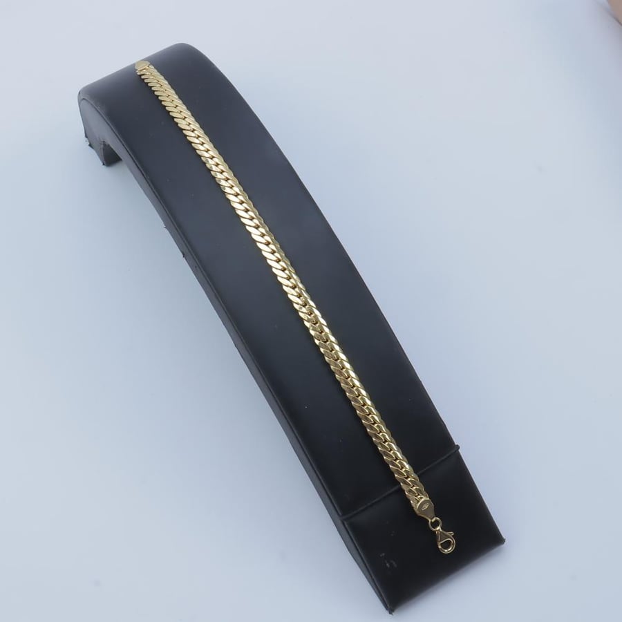 18k gold chain bracelet, weighing 3.37 grams