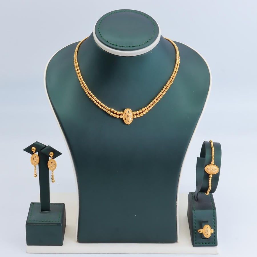 طقم ذهب للعروس عيار 21