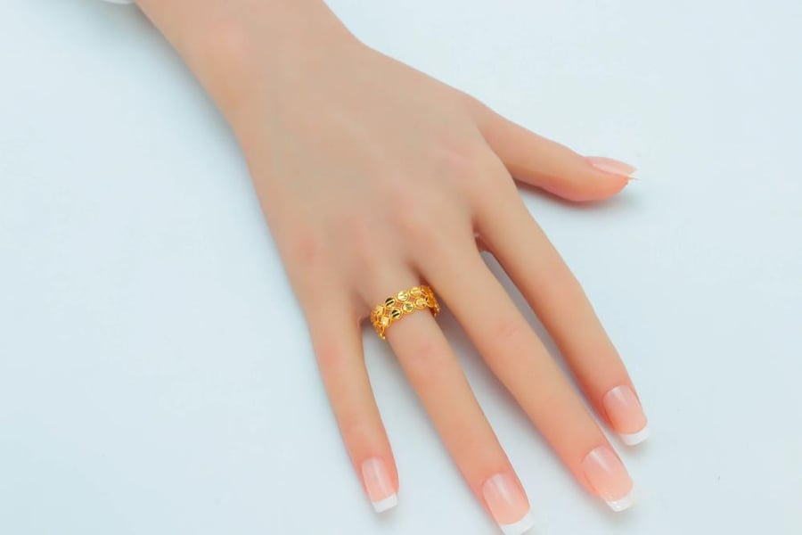 دبلة ذهب السنبلة عيار 21