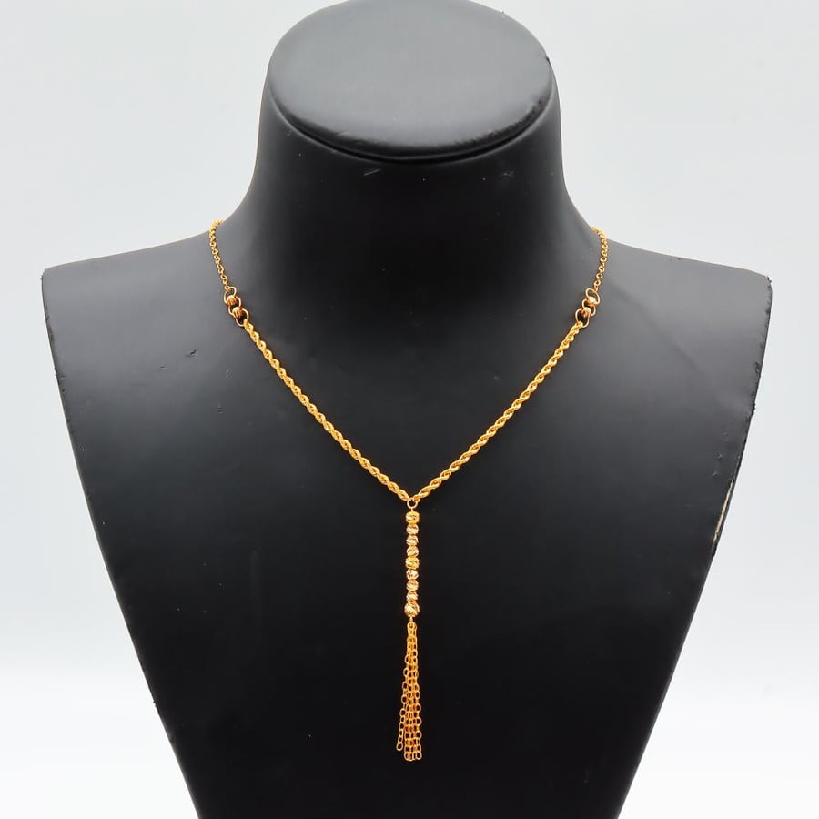 21-karat gold rosary weighing 2.56 grams