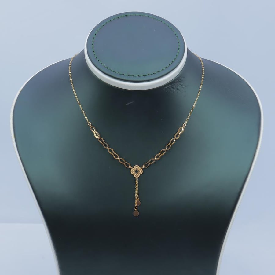 سلسال ذهب عيار 21 وزن 0.92 جرام