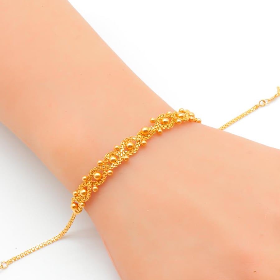 Turkish gold bracelet, 21 karat, weighing 4.1 grams