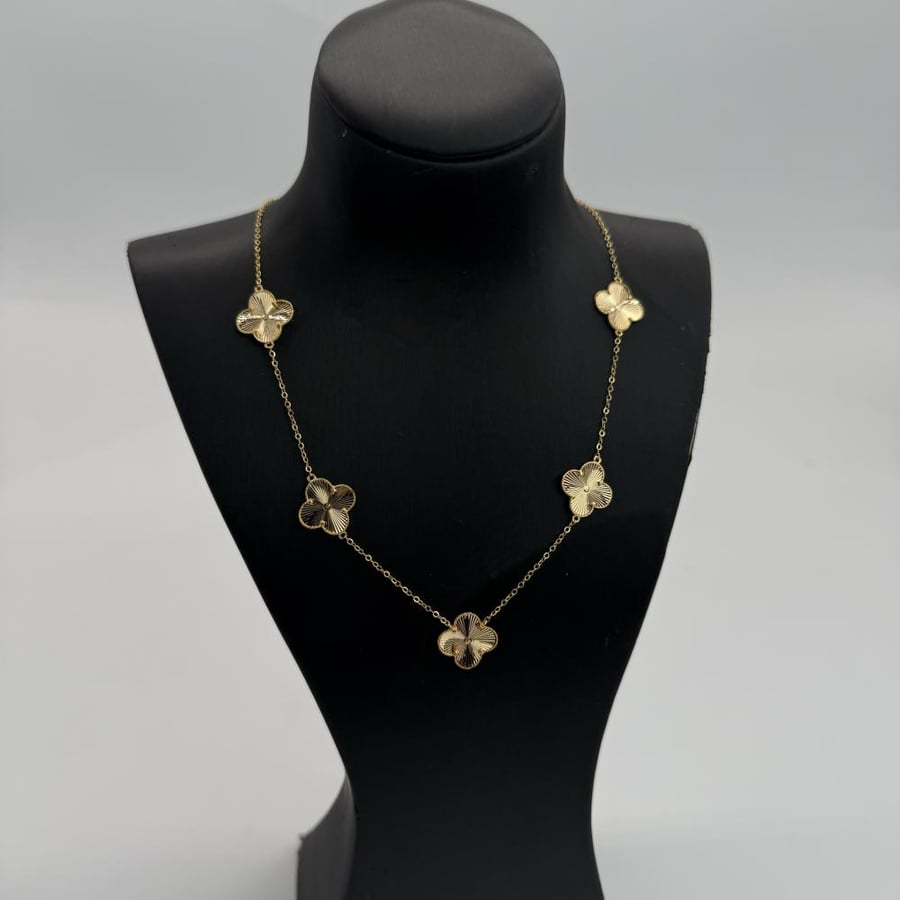 عقد ذهب الفان كليف عيار 21 وزن 4.9 جرام
