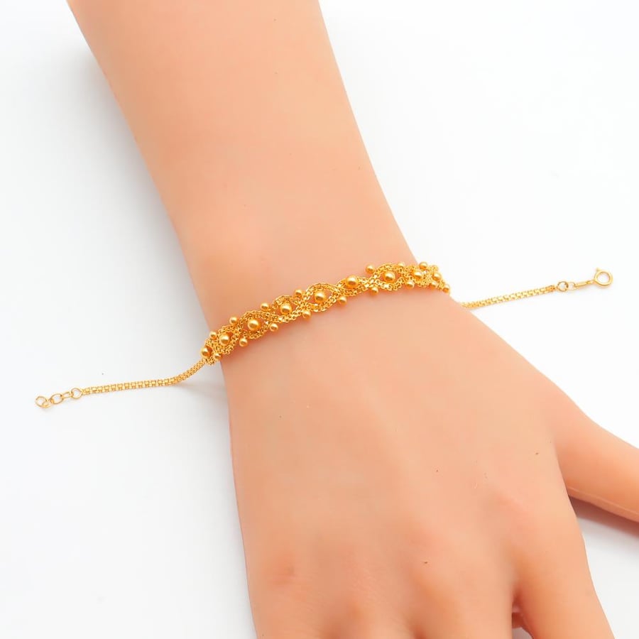 Turkish gold bracelet, 21 karat, weighing 4.1 grams