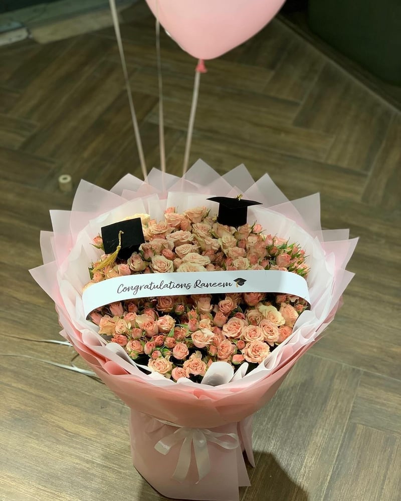 باقة ورد تخرج