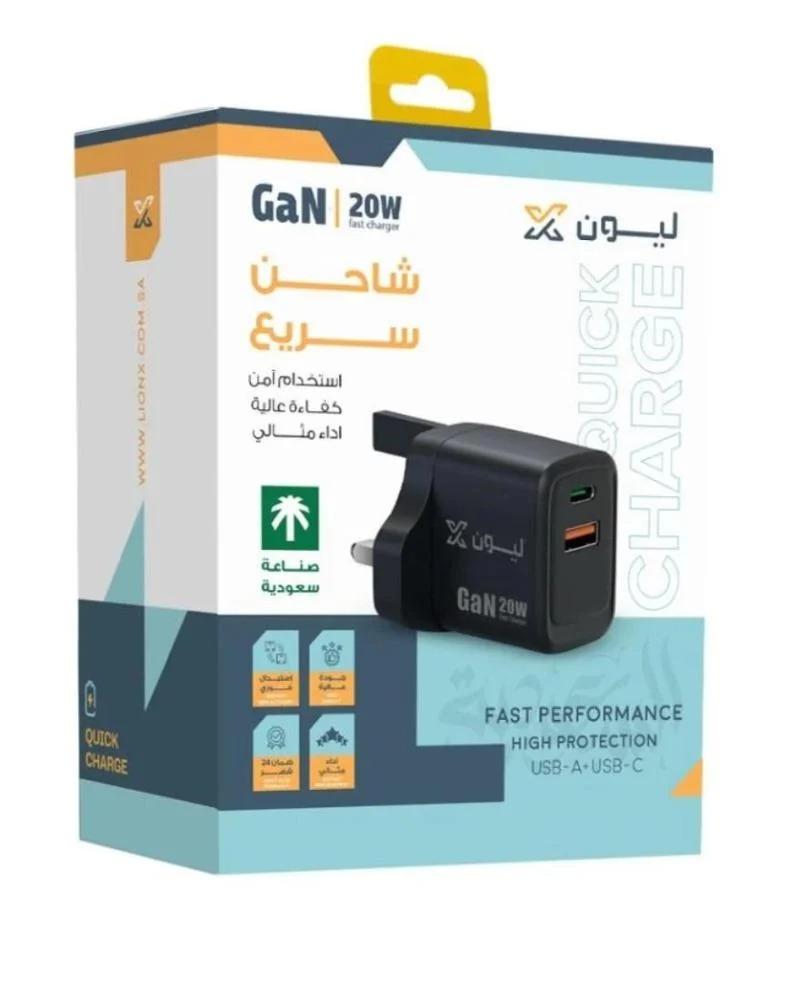 شاحن جداري ليون اكس 20 واط PD+USB