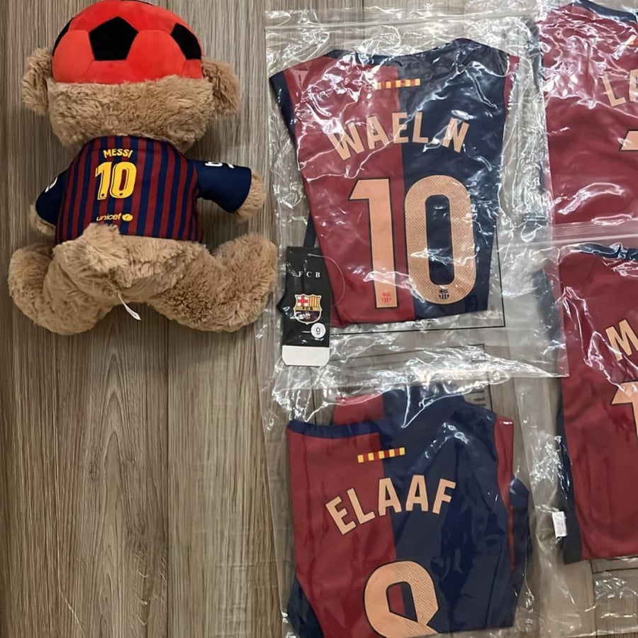 دمية دب برشلونة Messi 10 ️