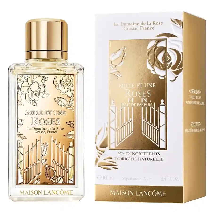 علبة مع عطر لانكوم ميلي اند اون روز او دو برفيوم 100مل