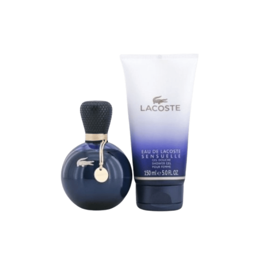 طقم لاكوست سنشوال الموف او دو بارفيوم (عطر 90مل+شاور جل 150مل