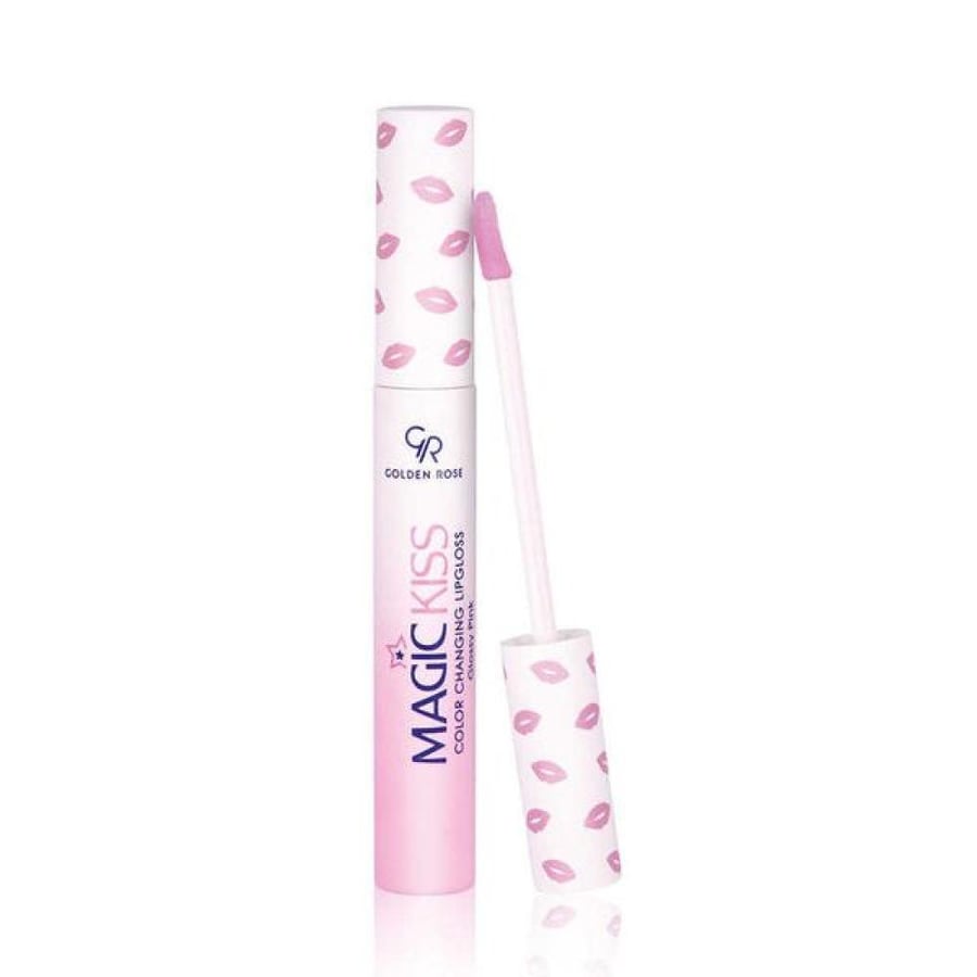 جولدن روز ملمع شفاه Magic Kiss Color Changing Glossy Pink 10 مل