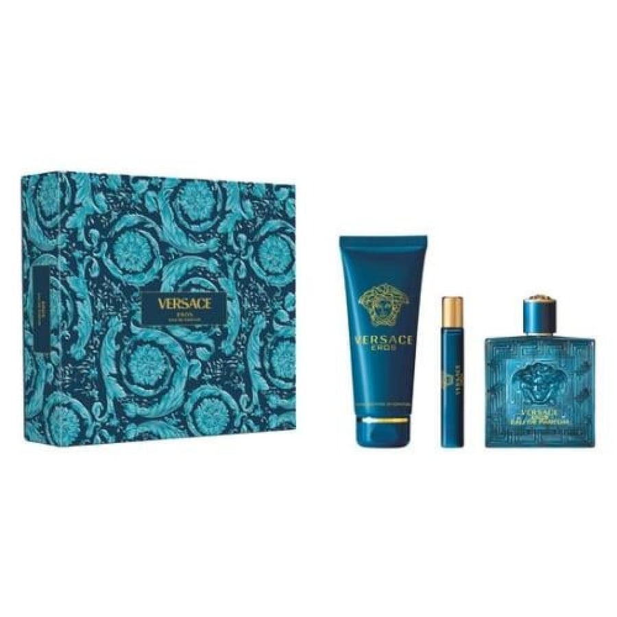طقم فرزاتشي ايروس الرجالي أو دو بارفيوم (عطر 100مل+عينة للشنطة 10مل+شاور جل 150مل)