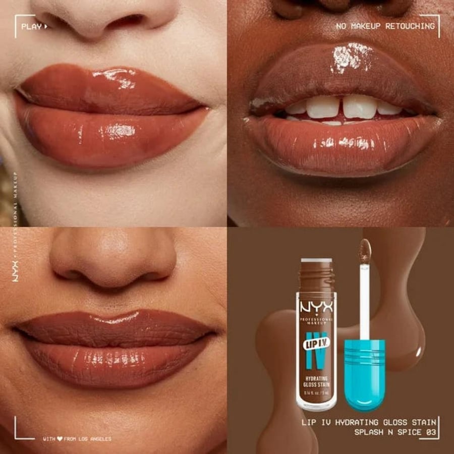 نيكس Lip IV Hydrating Gloss Stain ملمع وملون شفاه - 03 Splash N Spice - 5 مل