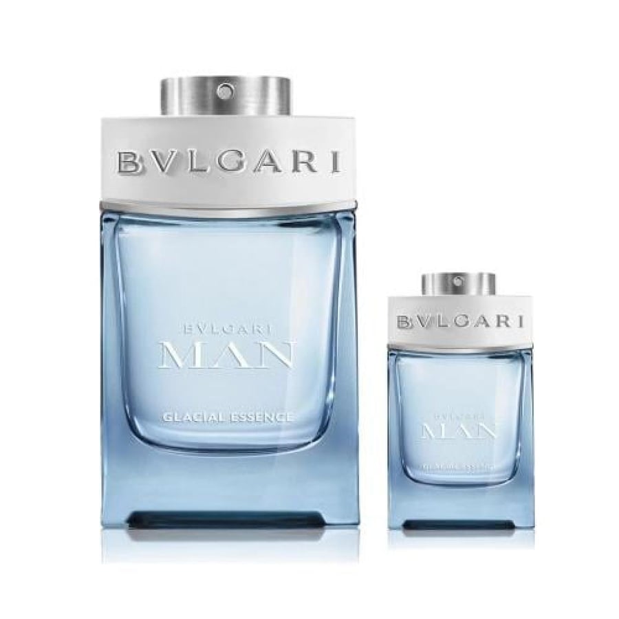طقم عطر بولغاري مان جلاشيال إيسينس للرجال أو دو بارفان 100 مل + أو دو بارفان 15 مل