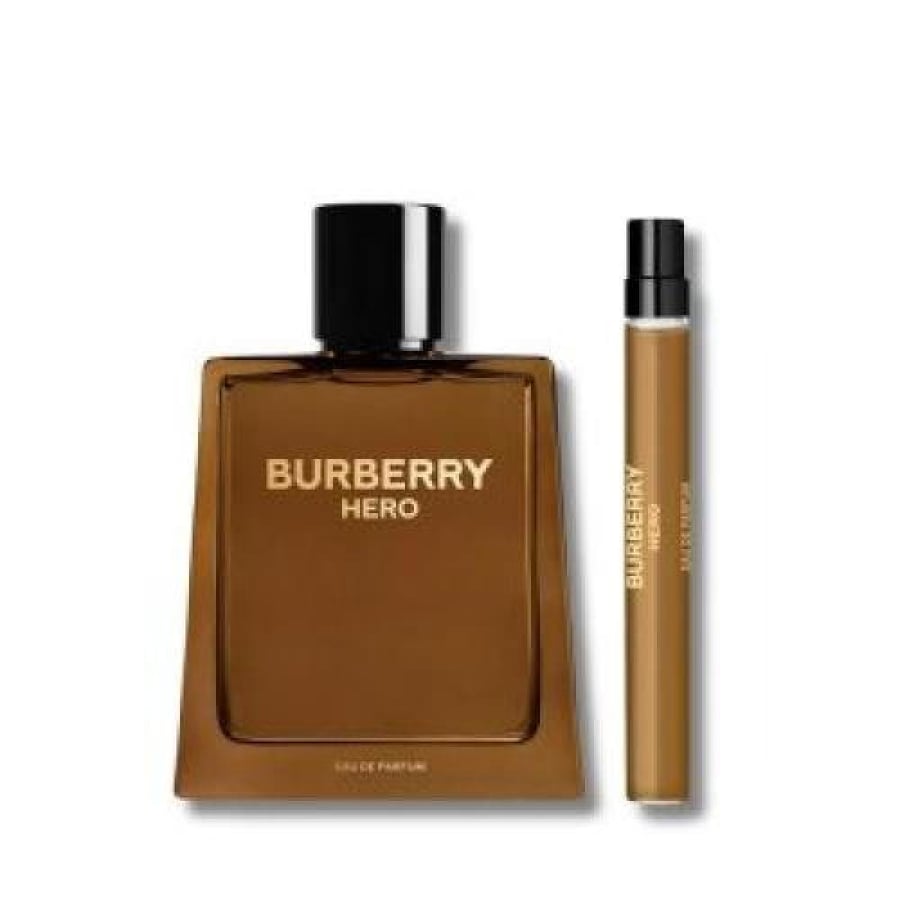 طقم عطر بربري هيرو للرجال أو دو بارفان 100 مل + أو دو بارفان 10 مل