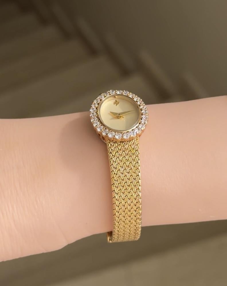 Crystal Gold Watch