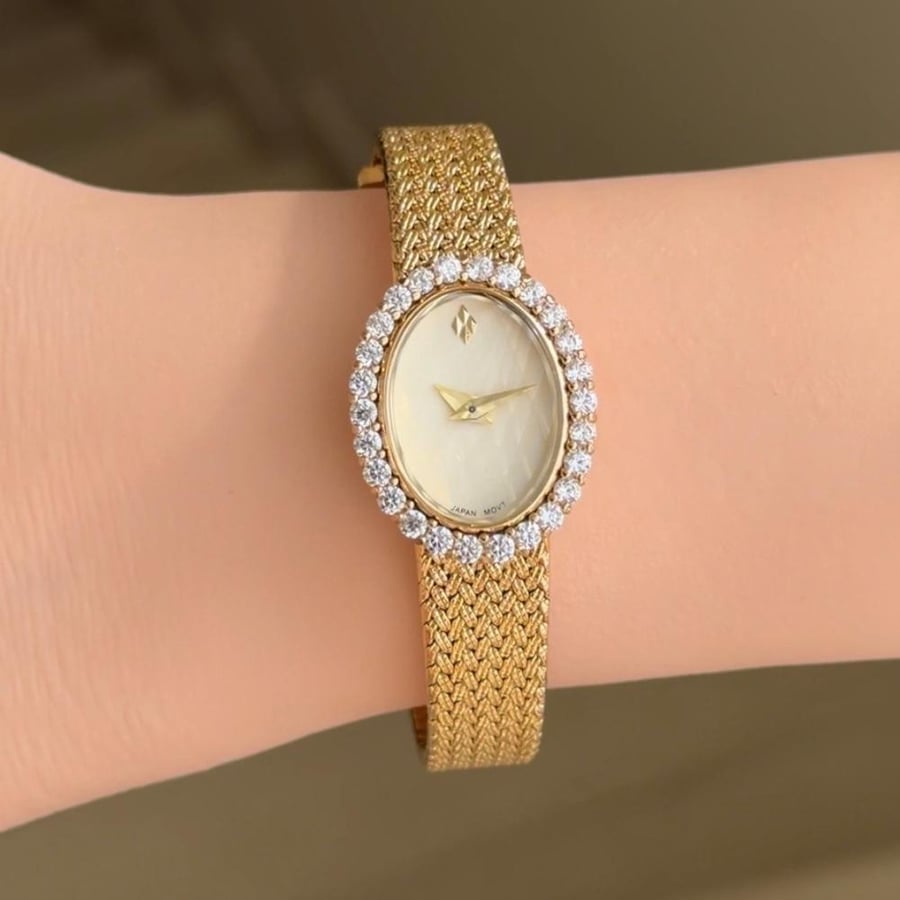 Crystal Gold Watch