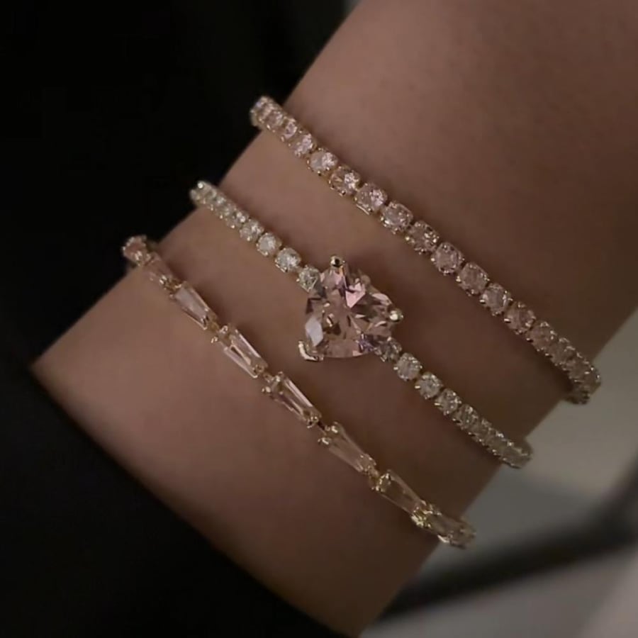 Heart Crystal Collection Pink