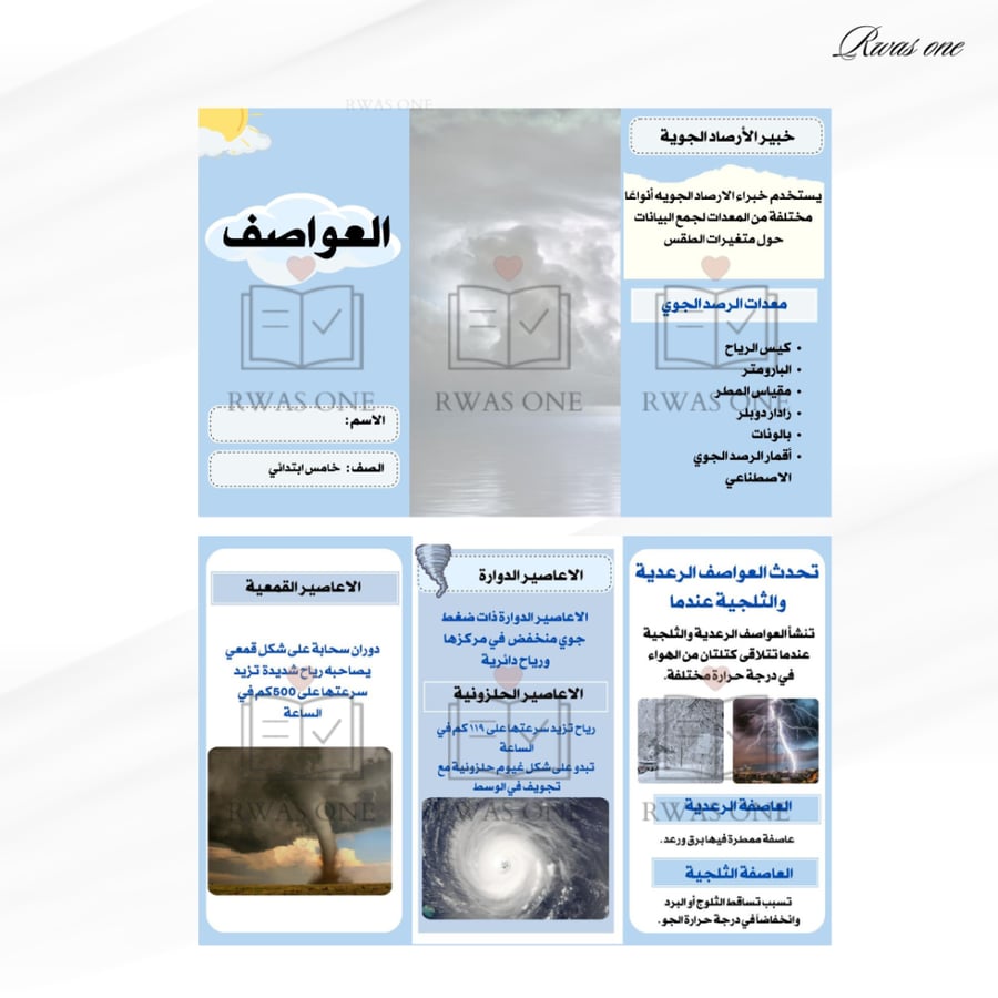 بكج مطويات علوم خامس ابتدائي الجزء الثاني