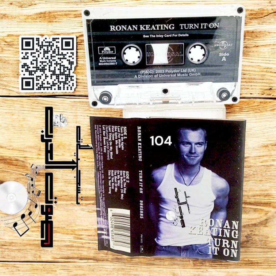 RONAN KEATING TURN IT ON  Seo The Inlay Card For Details