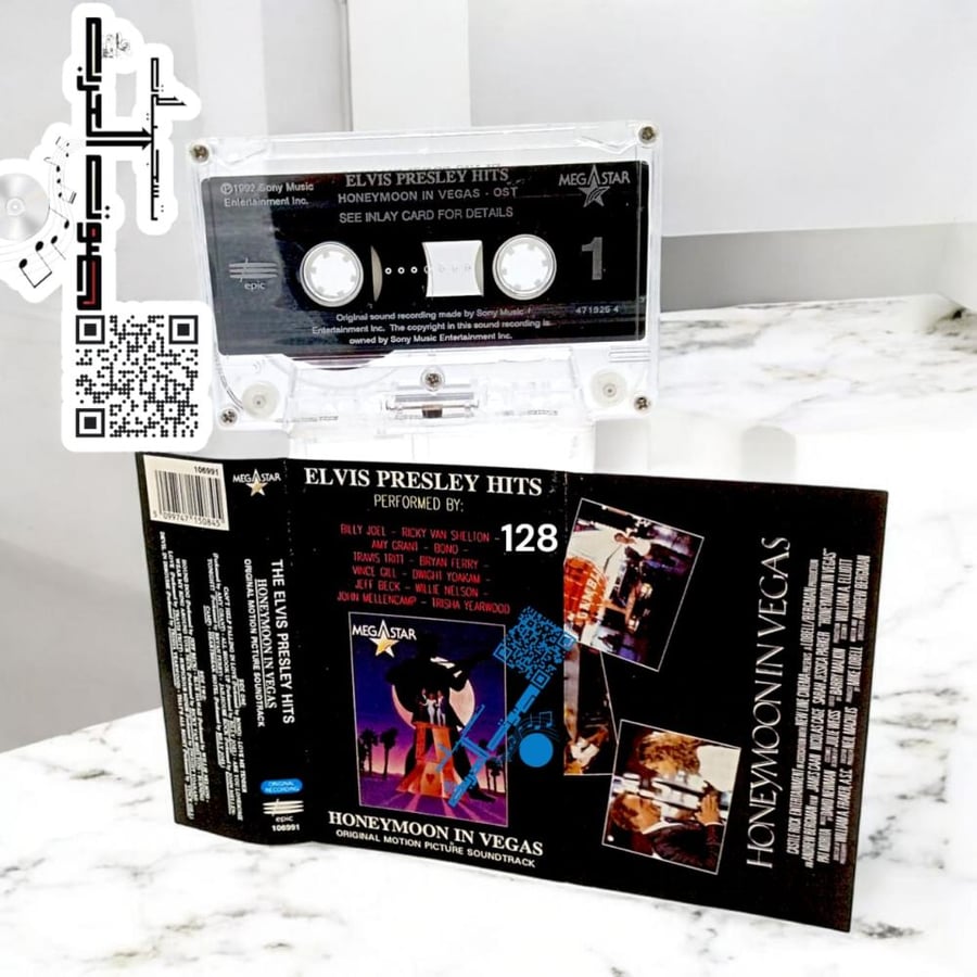 ELVIS PRESLEY HITS  PERFORMED BY:  BILLY JOEL  RICKY VAN SHELTON  AMY GRANT BONO  TRAVIS TRITT  BRYAN FERRY-  VINCE GILL  DWIGHT YOAKAM  JEFF BECK  WILLIE NELSON  128  JOHN MELLENCAMP - TRISHA YEARWOOD  MEGASTAR  HONEYMOON IN VEGAS ORIGINAL MOTION PICTURE