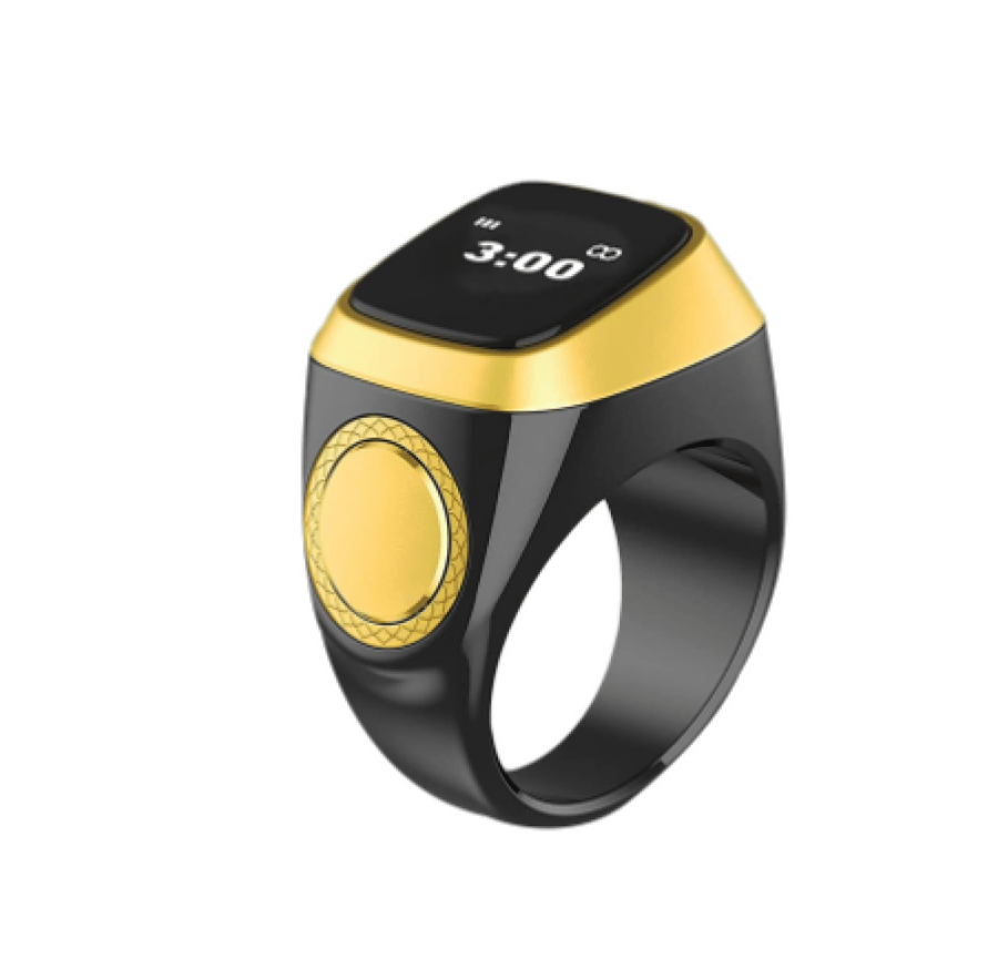Electronic prayer bead ring