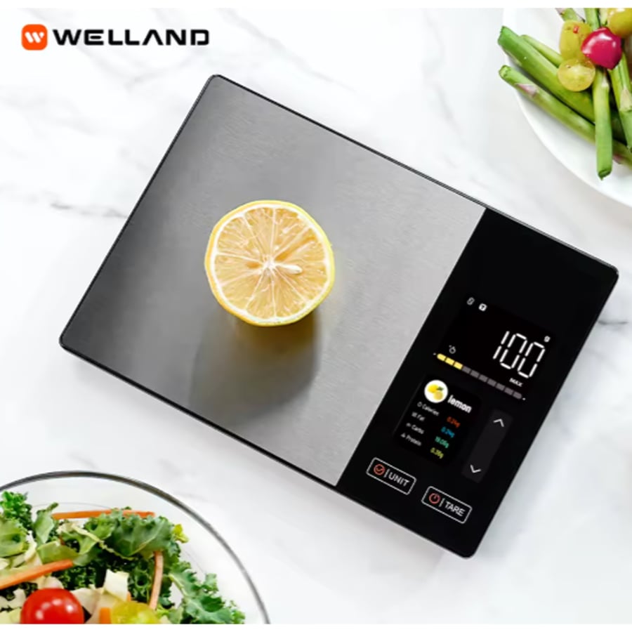 Food analysis scale through mobile application