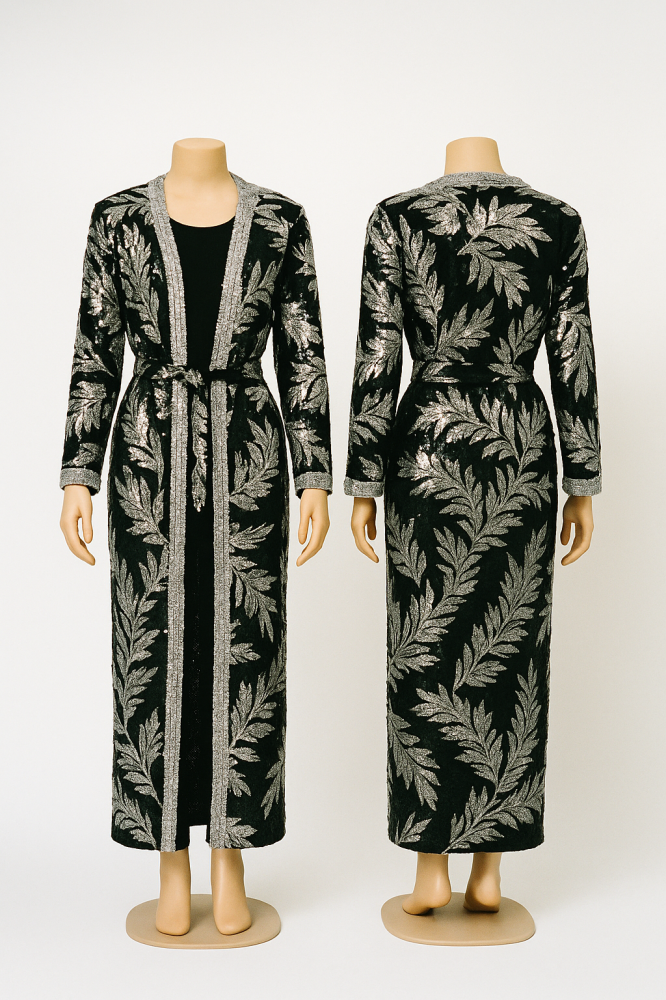 A thobe embroidered with sequins