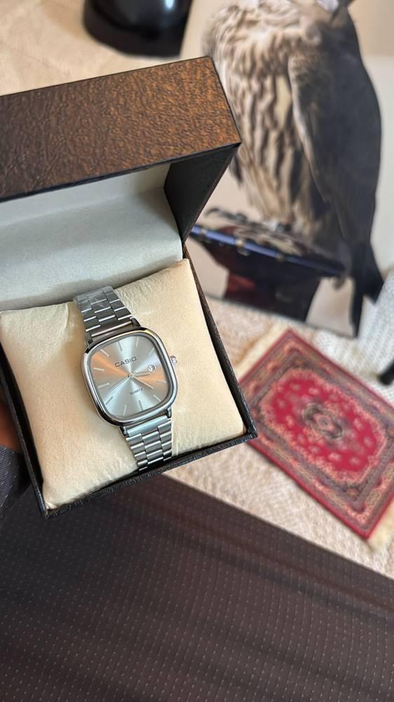ساعة رجالي كاسيو فضي - ميناء بيج