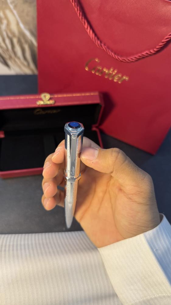قلم كارتير رصاصي منقط