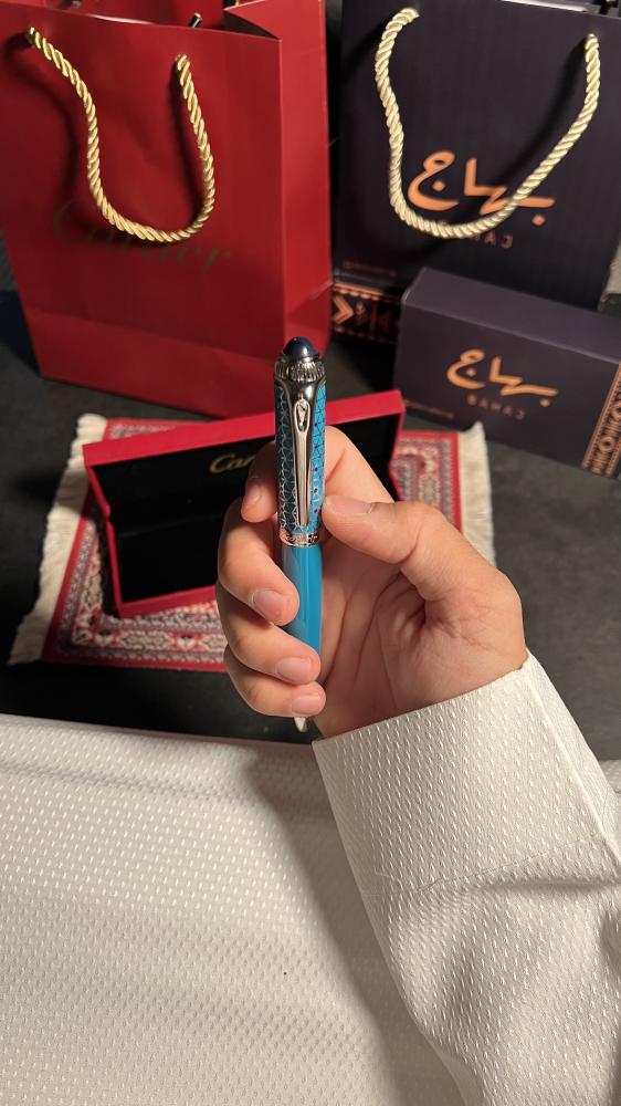 قلم كارتير الباشه ازرق