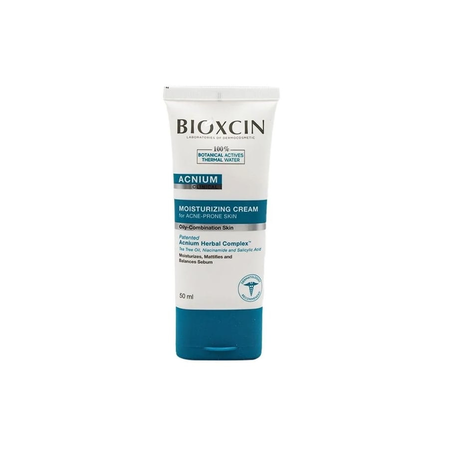 بيوكسين BIOXCIN أكنيوم كريم مرطب للبشرة الدهنية والمعرضة للحبوب 50 مل