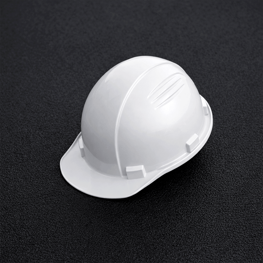 خوذة سلامة أبيض Safety Helmet صناعة وطنية