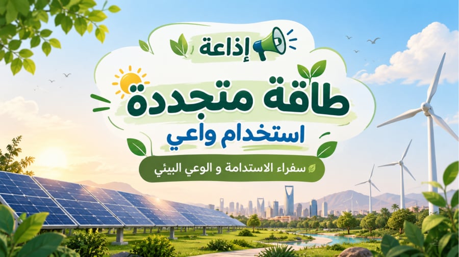 اذاعة طاقة متجددة إستخدام واعي