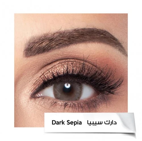 عدسات أمارا الشهرية دارك سيبيا Dark Sepia– عبوة عدستين بنفس المقاس