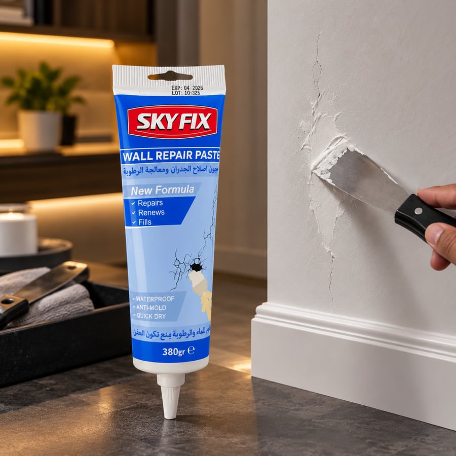 معجون إصلاح تشققات الجدران SKYFIX مقاوم للماء والعفن