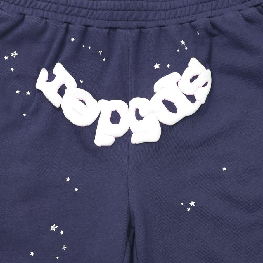 شورت سبايدر او جي نيفي | Sp5der OG Web Logo Sweat Short Navy ️