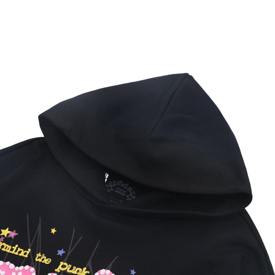 هودي سبايدر بينك بلاك | Sp5der P*NK Hoodie Black ️