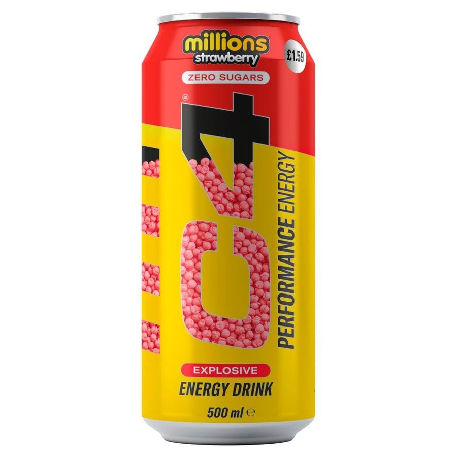 C4 millions strawberry 500 ml