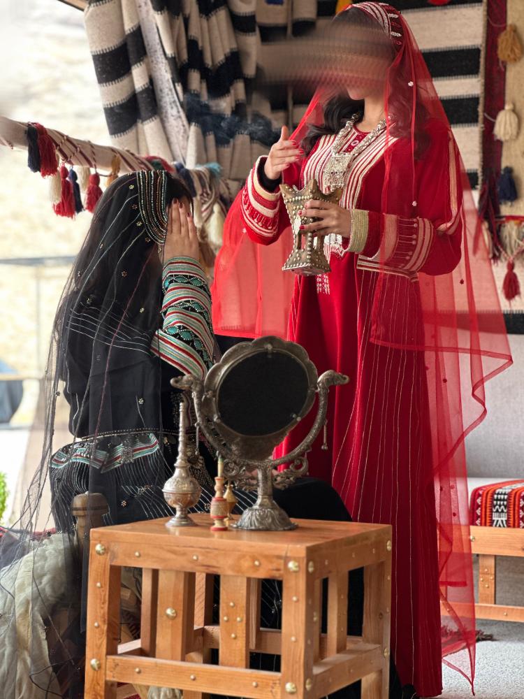 A bride's dress from Asir, only red