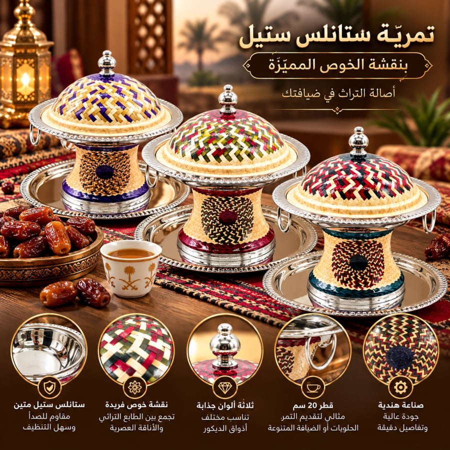 تمرية ستنالس ستيل نقشة الخوص