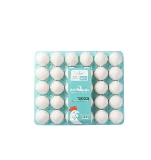 نقي بيض طازج وسط 30 حبة
