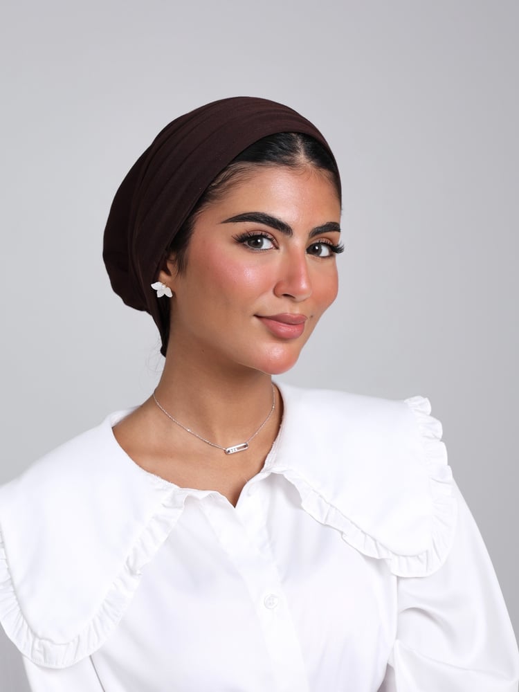 توربان بني داكن Cotton Two pieces