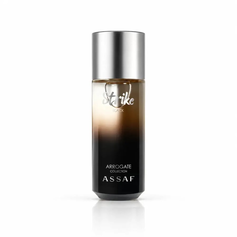 عطر سترايك بلاك من عساف بحجم 125 مل للرجال