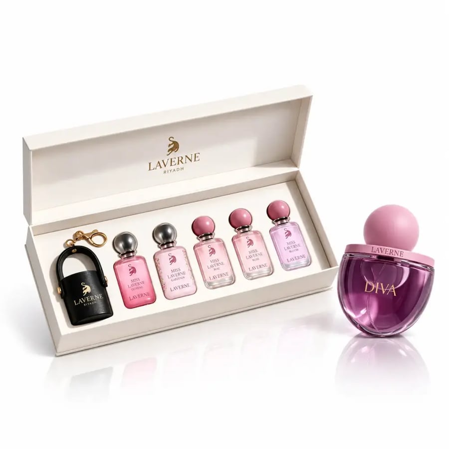 حديقة مس لافيرن بخمسة عطور صغيرة بحجم 10 مل لكل عطر
