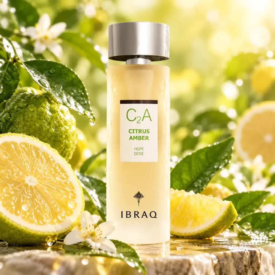 علبة عطر دوز سيتروس عنبر من ابراق بحجم خمسة وسبعين مل