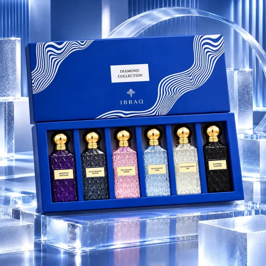 مجموعة ميني دايموند الأزرق من إبراق | 60 مل - Mini Diamond Blue Collection