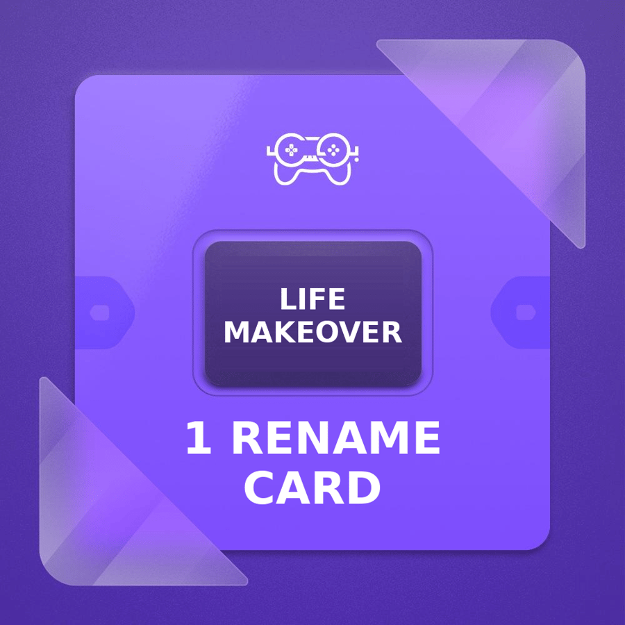 لايف ميك أوفر – 1 بطاقة تغيير اسم | Life Makeover 1 Rename Card