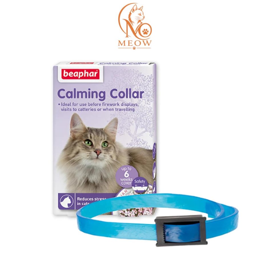 Bepur calming collar for cats reduces stress lavender scent effectiveness lasts for 4 weeks 35 cm