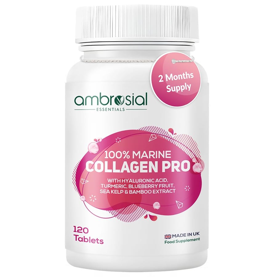 Marine Collagen Pro 100%-120 Tablets Made in UK